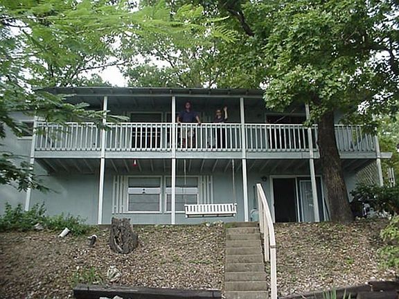 Lake side of home