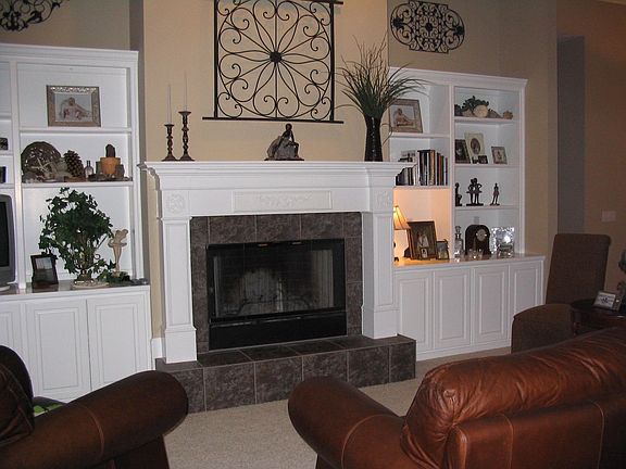 Built-in Bookshelves in Living Room