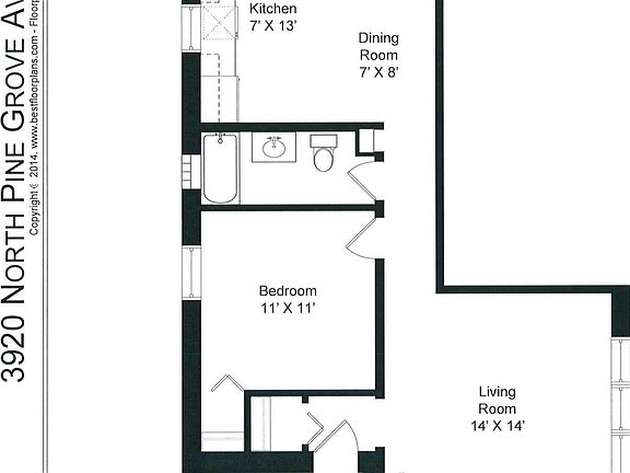 2nd image of 3920 N Pine Grove Ave #3R