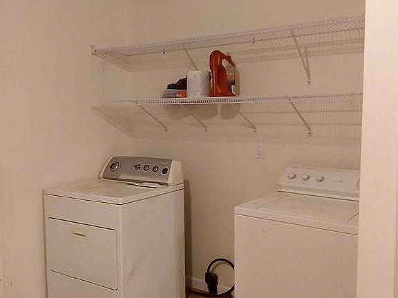 Washer and Dryer hookup.