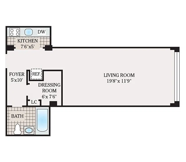 Floor plan Small Studio