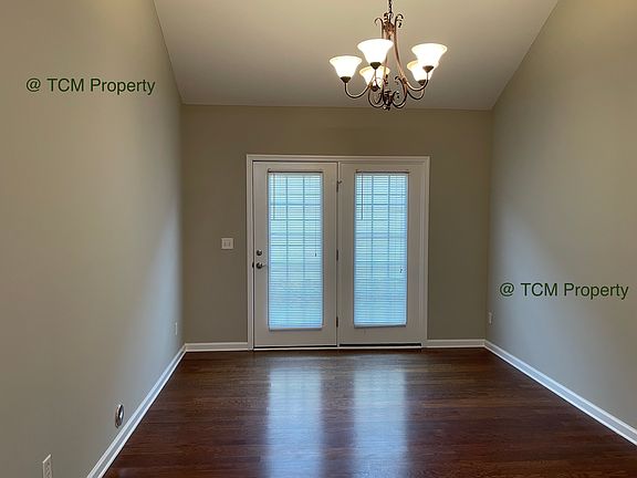 Dining area with door to patio