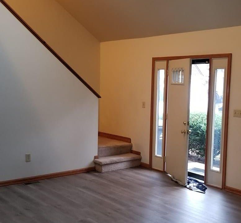 New luxurious vinyl wood plank flooring