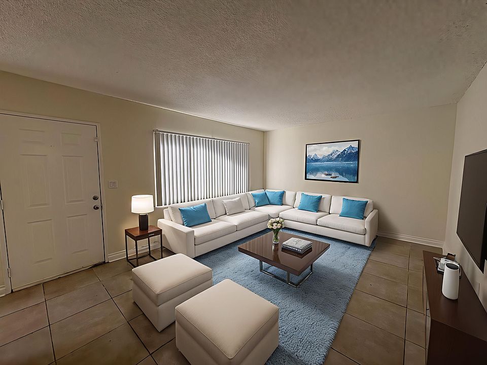 Living area virtually staged