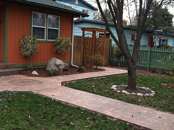 Fenced front yard