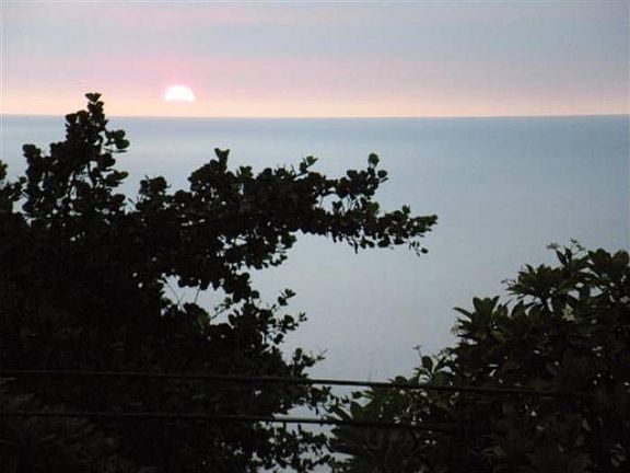 Sunset view from livingro