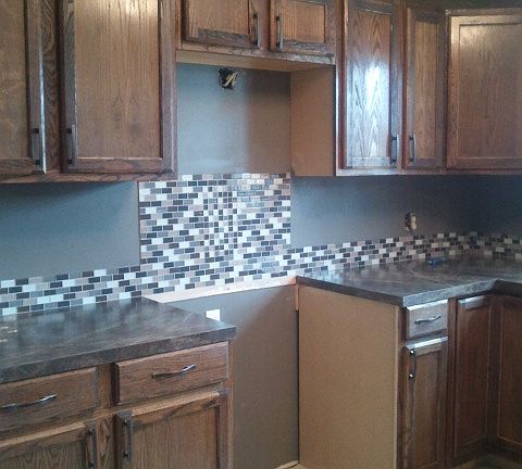 Kitchen Cabinets and Tile