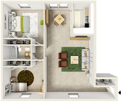 Floor plan Two Bedroom C