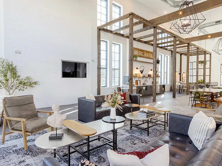 Market-Style Community Lounge at The Merchant Apartments in Charleston, SC 29403