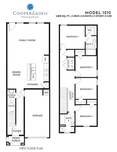 Floor plan 4 Bed 2 Bath