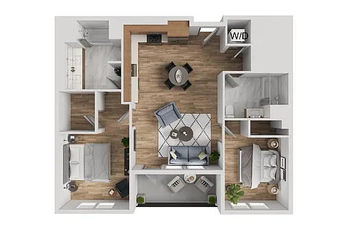Floor plan 2X2 A