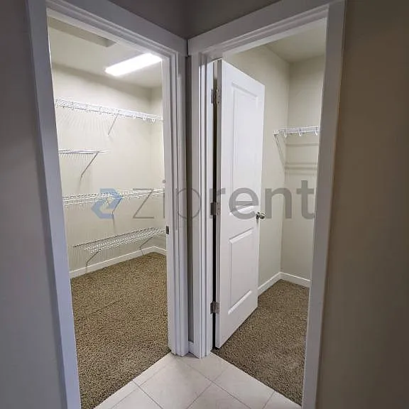 His and Her walk-in closets