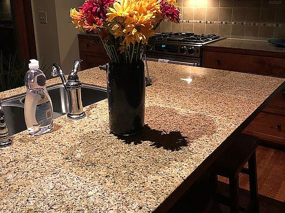 large granite island