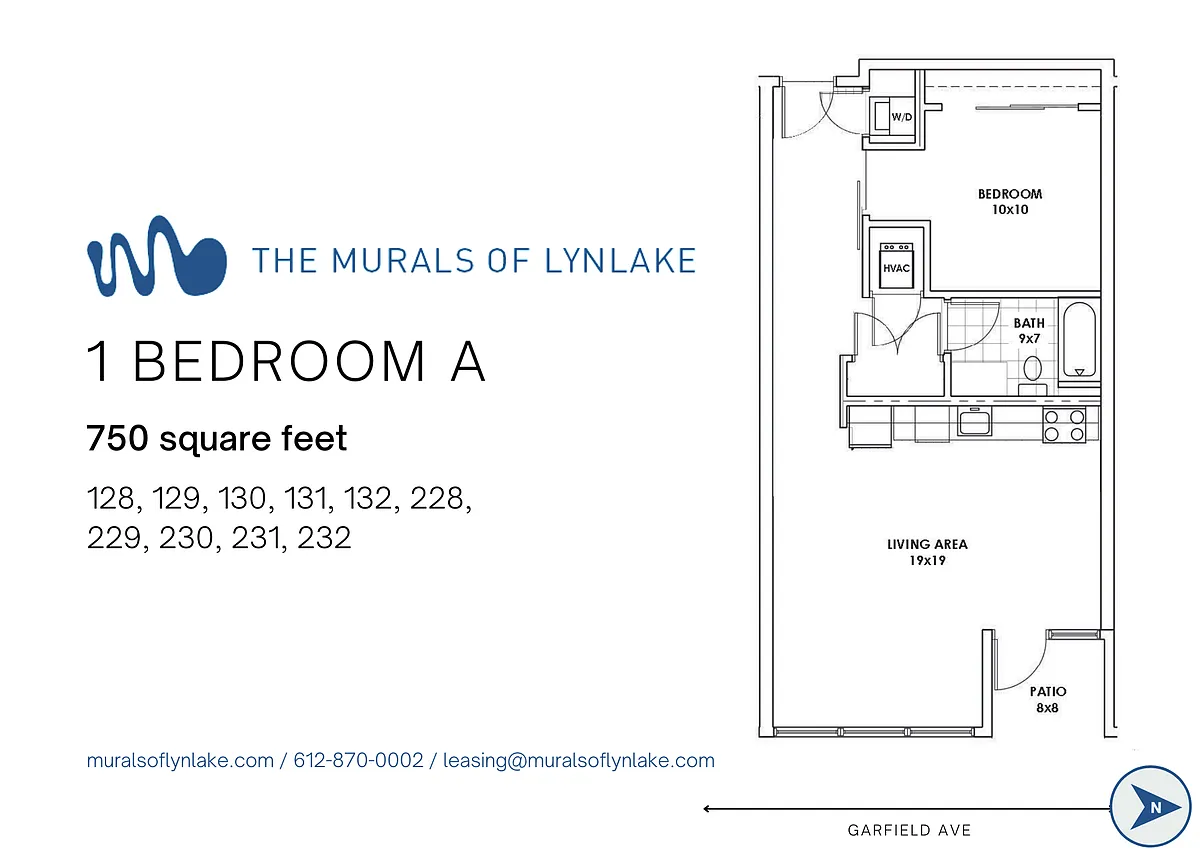 Floor plan 1 Bedroom A