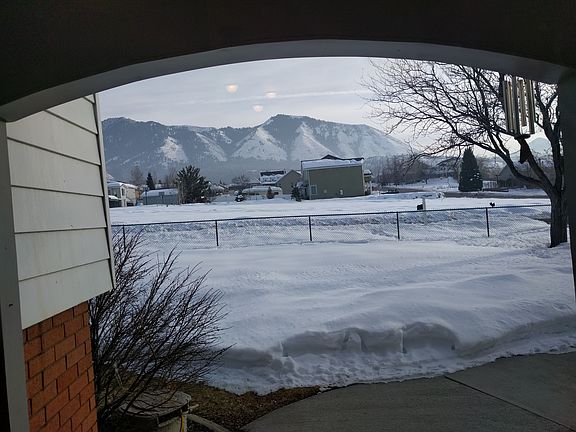 view front door in winter