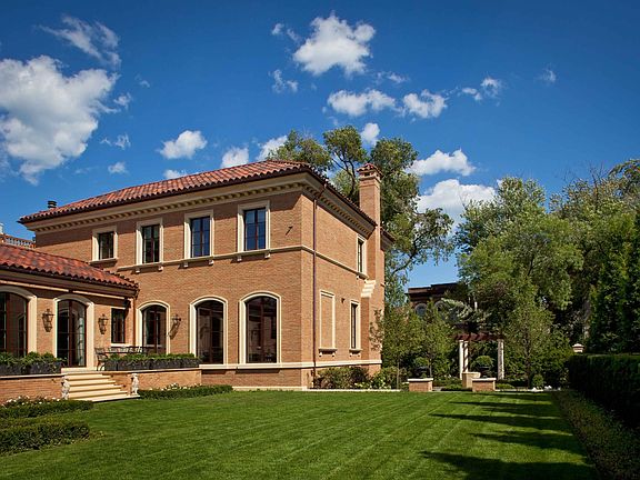 Lawn with Formal Garden Beyond