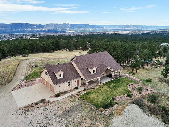 Arial Front View with Mountain Range