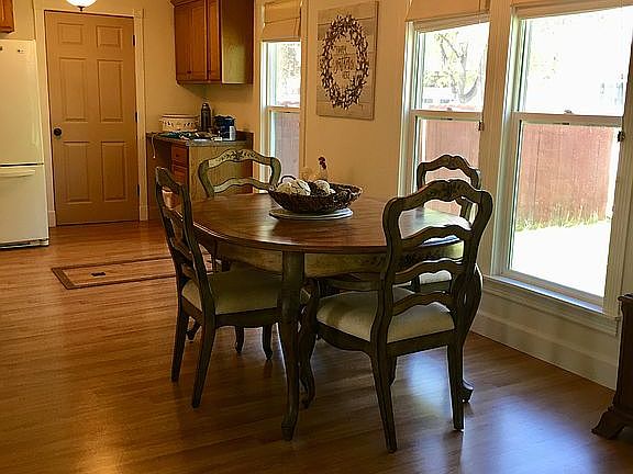 Spacious dining area