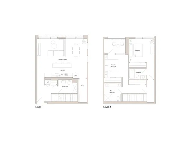 Floor plan B21 - Townhome