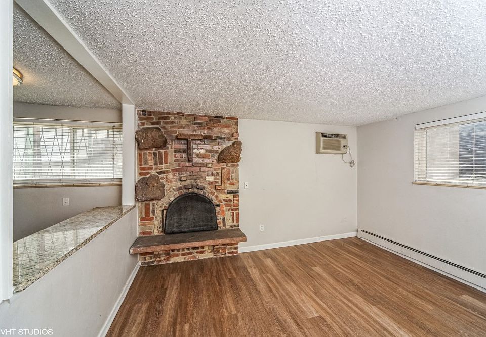 Living room with nice wood-like flooring