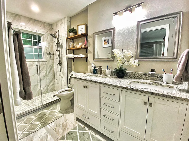 Master Bath with dual vanity