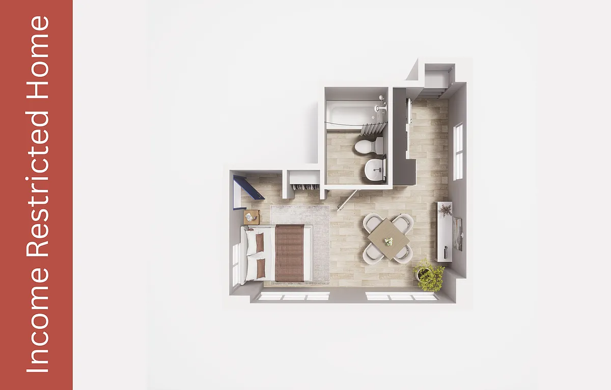 Floor plan Studio - S5 - MFTE - Maude