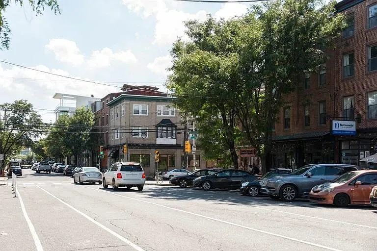 Second Street is down the street from building - lots of restaurants and bars