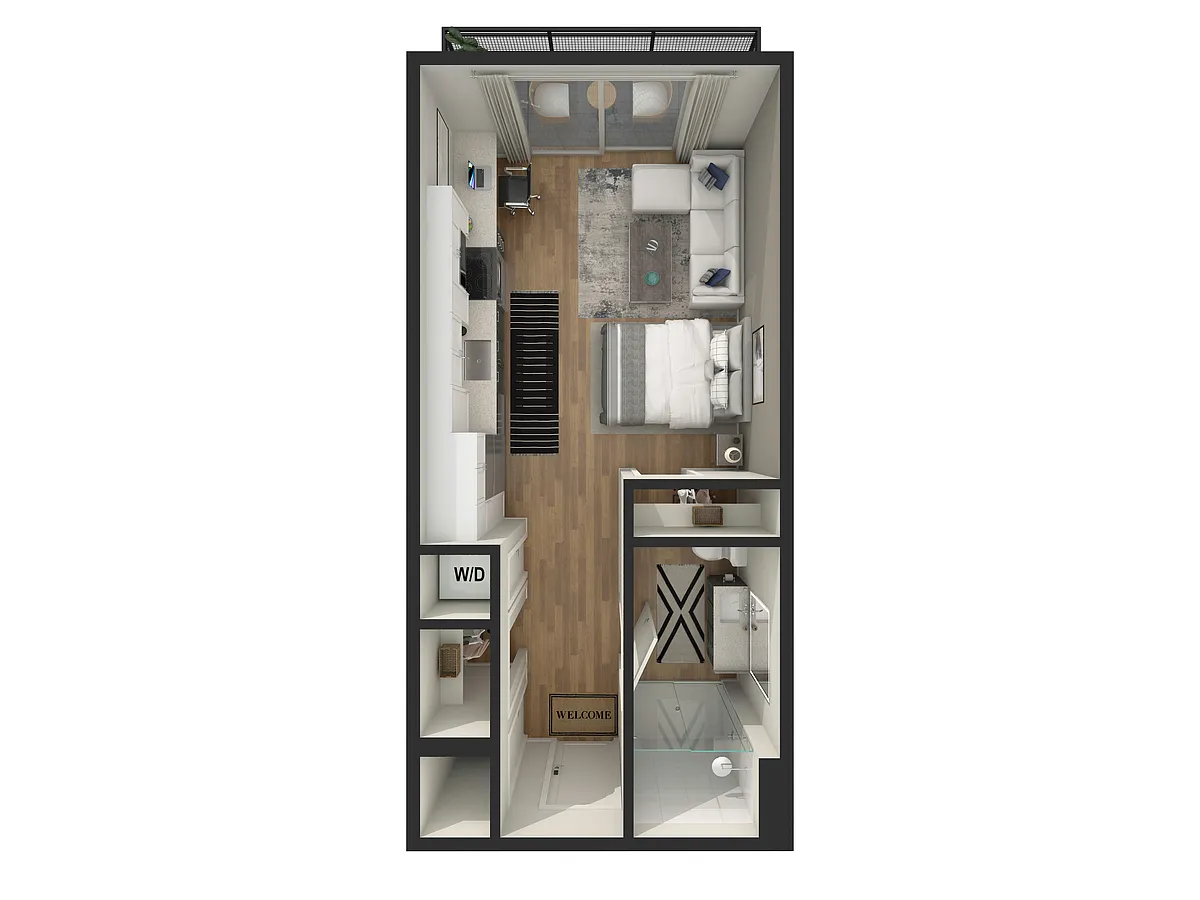 Floor plan Studio - S1 - T