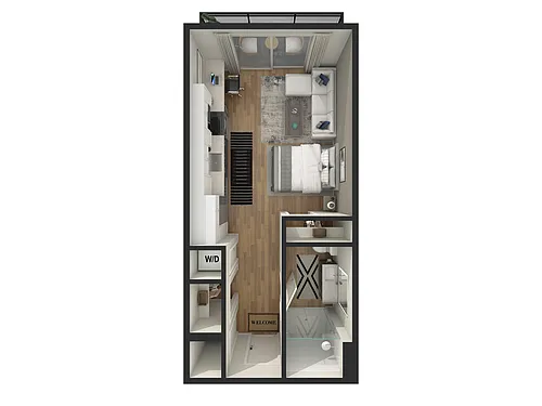 Floor plan Studio - S1 - T