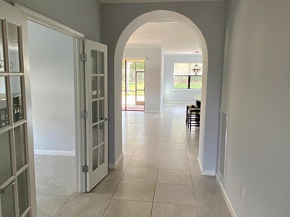 Front door looking towards great room. Flex room on left.