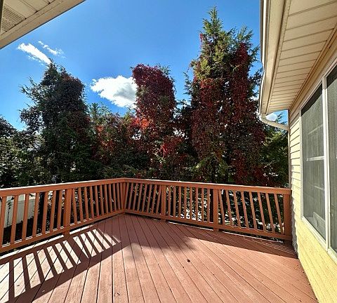 Balcony off the kitchen