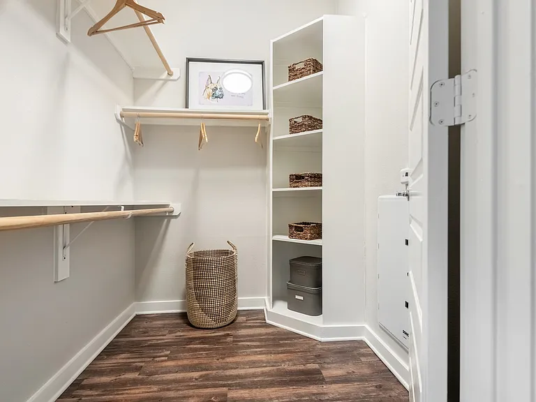 Closet With Built-In Corner With Ample Storage Space