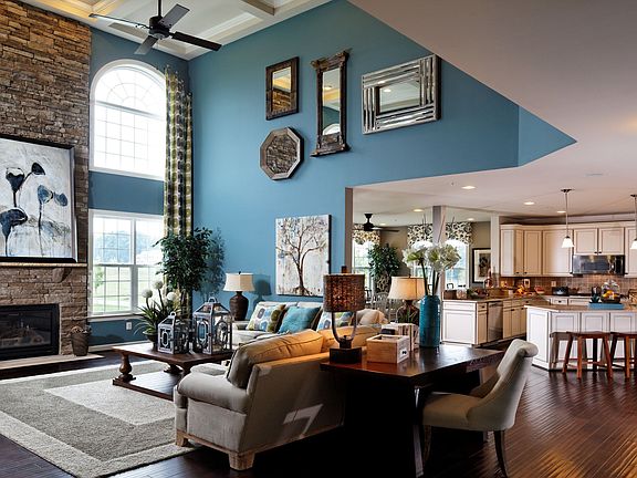 Stunning two-story family room