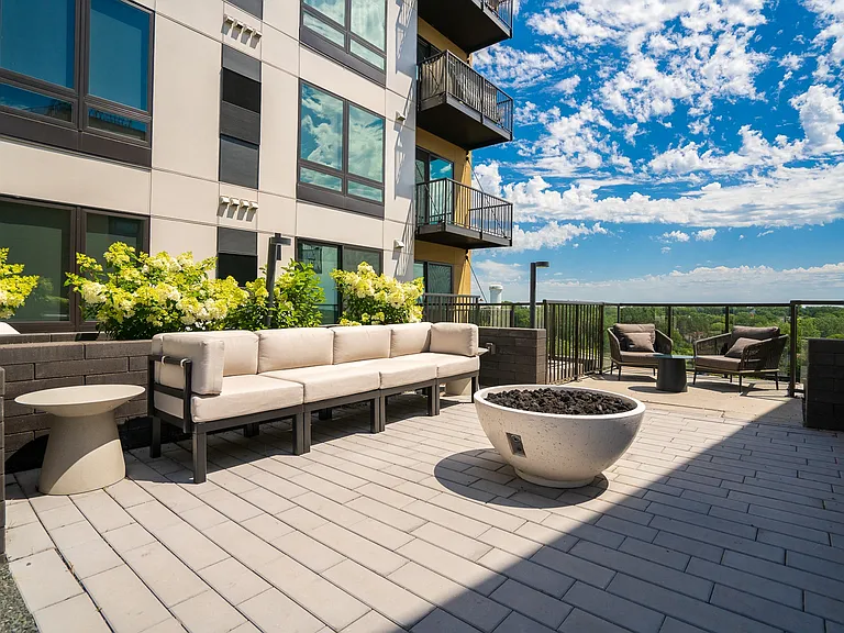 Cozy up around the fire pit while enjoying sweeping views and luxurious surroundings.