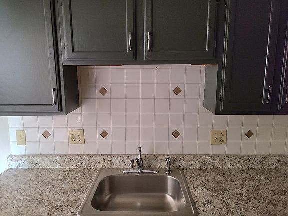new counter/sink, painted cabinets