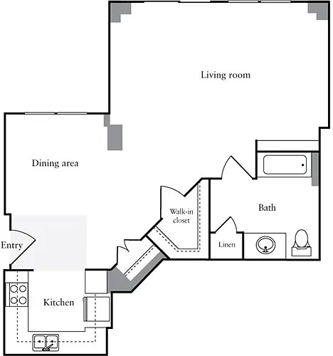 Floor plan Studio W