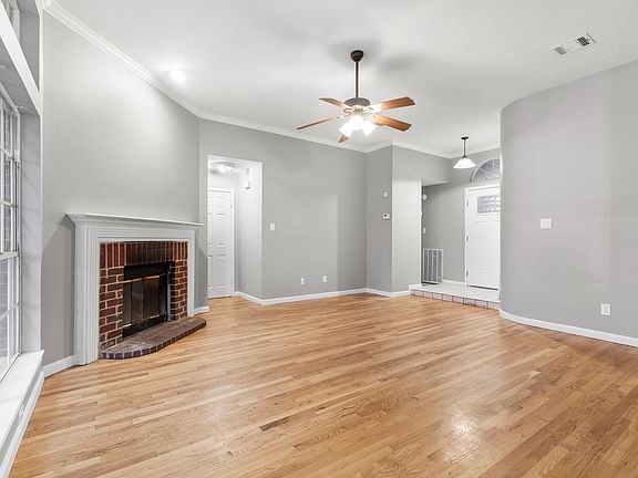 living room from dining area