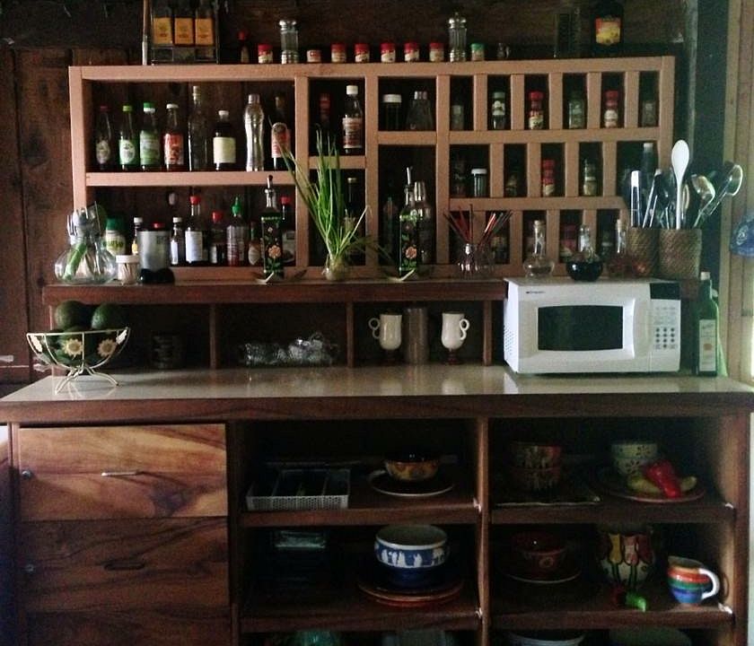 Kitchen cabinet Koa wood
