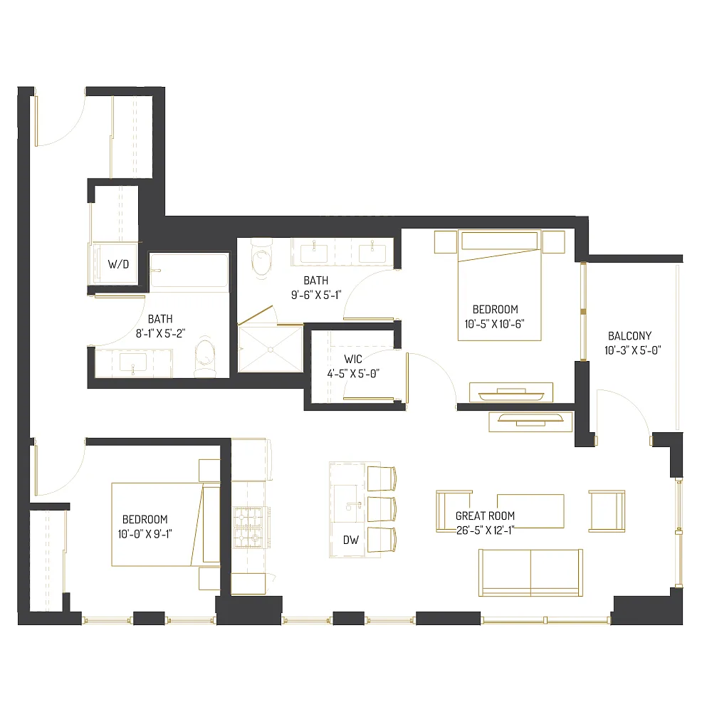 Floor plan D2
