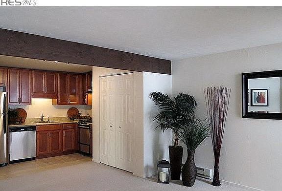 Open floor plan unites kitchen and living room