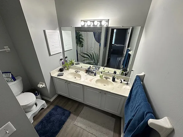 Primary bath with double sinks!