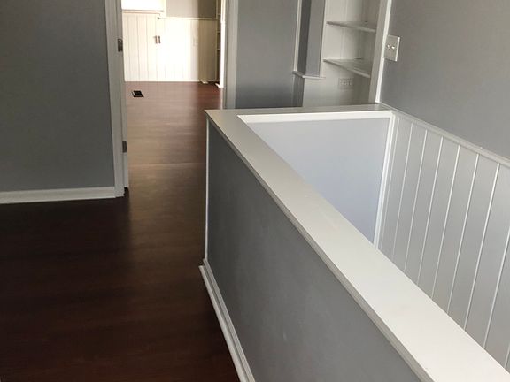 up stairs office and storage