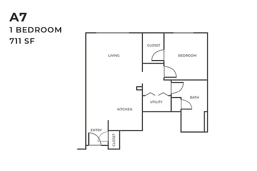 Floor plan 1X1 A7