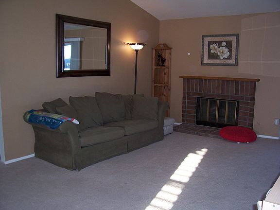 Living Room With Fireplace