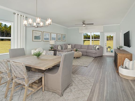 Cafe Area connects to the kitchen and gathering room for ease of entertaining.