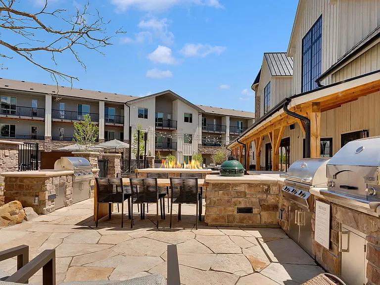 Outdoor Lounge with Grilling Area