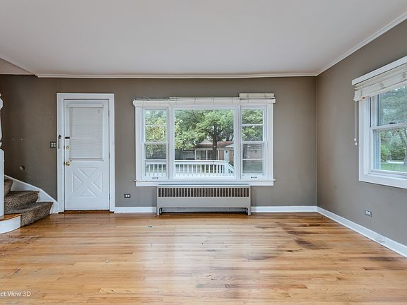 The main level has hardwood floors