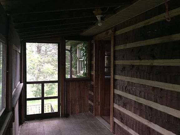 Screened back porch