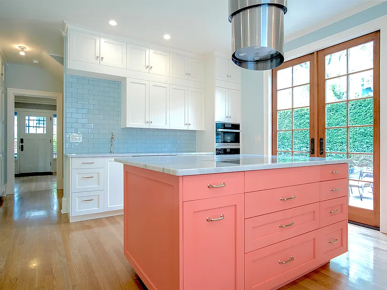 Gorgeous remodeled kitchen with custom counters, double dishwashers and steam oven. Perfect for culinary enthusiasts