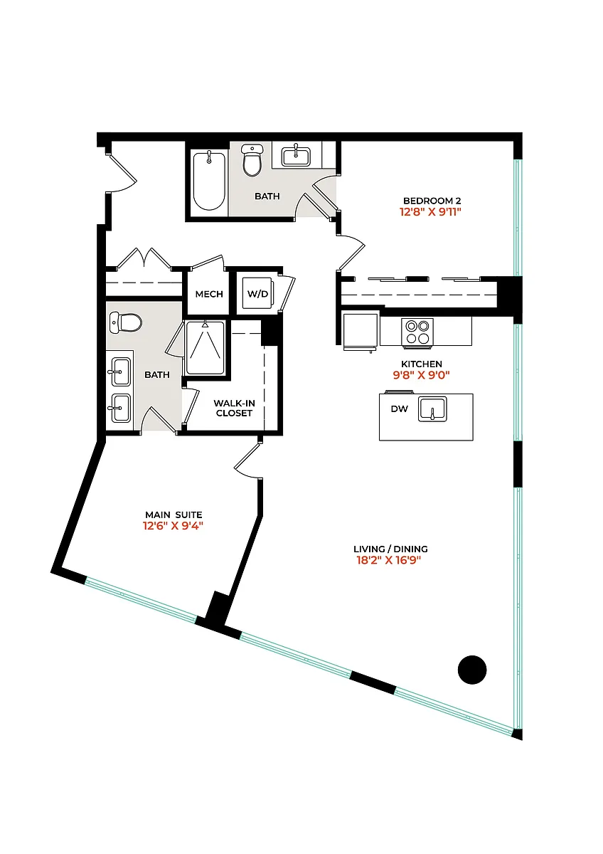 Floor plan B8B